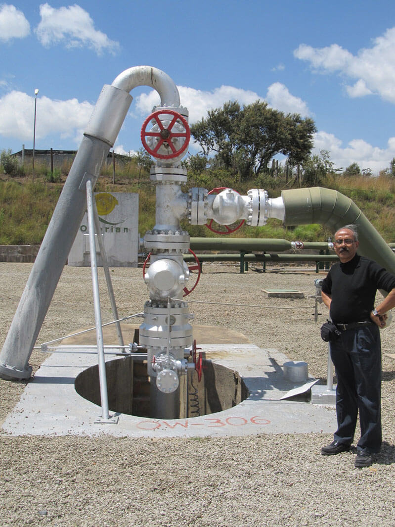 geothermal wellhead and christmas tree