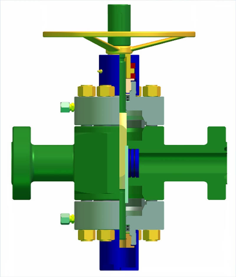 Rising stem gate valve